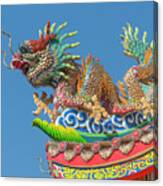 San Jao Pung Tao Gong Dragon Roof Finial Dthcm1154 Canvas Print