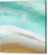 Sand And Saltwater- Abstract Art By Linda Woods Canvas Print