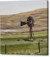 Sandhills Windmill Canvas Print