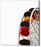 Santa Monica Pier Ferris Wheel- By Linda Woods Canvas Print