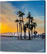 Santa Monica Sunset Canvas Print