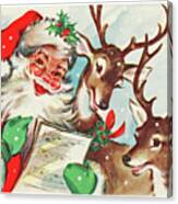 Santa's Choir Canvas Print