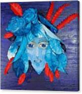 Sassy Lady Blue Canvas Print