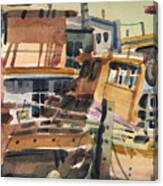 Sausalito House Boats Canvas Print