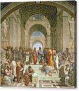 School Of Athens From The Stanza Della Segnatura Canvas Print