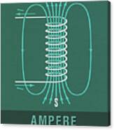 Science Posters - Andre Marie Ampere - Physicist, Mathematician Canvas Print