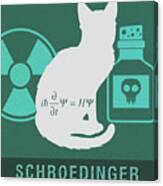 Science Posters - Erwin Schroedinger - Physicist Canvas Print