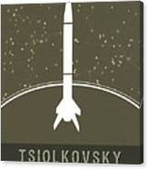 Science Posters - Konstantin Tsiolkovsky - Rocket Scientist Canvas Print