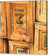Scott Farm Apple Boxes Canvas Print
