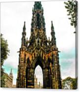 Scott Monument Edinburgh Scotland Canvas Print