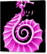 Seahorse Amy Purple Canvas Print