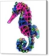 Seahorse Colorful Canvas Print