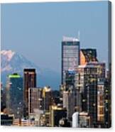 Seattle At First Light Ii Canvas Print