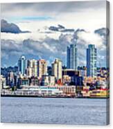 Seattle Skyline Hdr Canvas Print