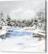 Seeley Montana Winter Canvas Print