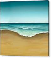 Semi Abstract Beach Canvas Print