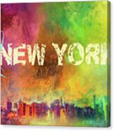 Sending Love To New York Canvas Print