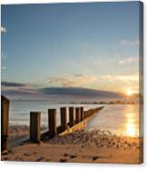 September Sunrise At Aberdeen Beach Canvas Print