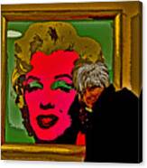 Severe Ordeals. Selfie With Marilyn Monroe. Canvas Print