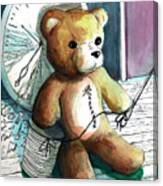 Sewn Up Teddy Bear Canvas Print