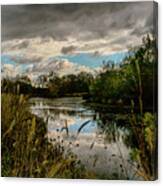Shaw Nature Reserve Approaching Storm Photo Painting 7r2_dsc2646_10242017 Canvas Print