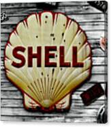 Shell Gas Canvas Print