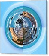 Shelter Cove Stereographic Projection Canvas Print