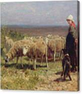 Shepherdess Canvas Print Shepherdess Canvas Print