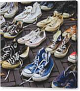 Shoes At A Flea Market Canvas Print