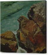 Shore Rocks Canvas Print