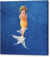 Sienna As A Mermaid Canvas Print