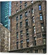 Sights In New York City - Old And New Canvas Print