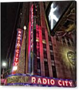 Sights In New York City - Radio City Canvas Print