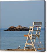 Singing Beach Lifeguard Chair Manchester By The Sea Ma Canvas Print
