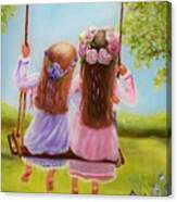 Sisters And Friends Forever Canvas Print