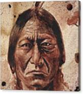 Sitting Bull - Dry Blood Canvas Print