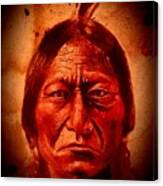 Sitting Bull - Wet Blood Canvas Print