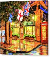 Six Pence Pub - Savannah In The Rain Canvas Print