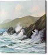 Skellig Waves Canvas Print