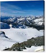 Skking Time In The Alps Canvas Print