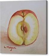 Sliced Apple Canvas Print