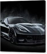 Black Z06 Corvette Canvas Print