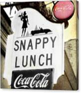 Snappy Lunch Canvas Print