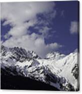 Snow Covered Mountains Canvas Print