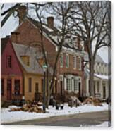 Snow In Colonial Williamsburg Canvas Print
