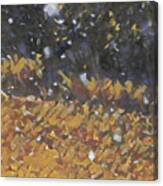 Snow In October Canvas Print