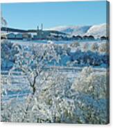 Snowfall At Glenlivet Canvas Print