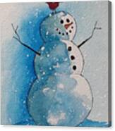 Snowman 2106     1 Canvas Print