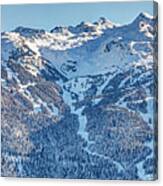 Snowy Blackcomb Mountain Panorama Canvas Print