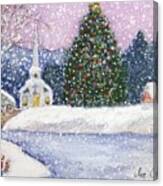 Snowy Christmas Day Canvas Print
